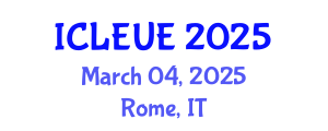 International Conference on Landscape Ecology and Urban Ecology (ICLEUE) March 04, 2025 - Rome, Italy