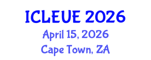 International Conference on Landscape Ecology and Urban Ecology (ICLEUE) April 15, 2026 - Cape Town, South Africa