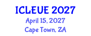International Conference on Landscape Ecology and Urban Ecology (ICLEUE) April 15, 2027 - Cape Town, South Africa International Conference on Landscape Ecology and Urban Ecology (ICLEUE) April 15, 2027 - Cape Town, South Africa