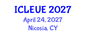 International Conference on Landscape Ecology and Urban Ecology (ICLEUE) April 24, 2027 - Nicosia, Cyprus International Conference on Landscape Ecology and Urban Ecology (ICLEUE) April 24, 2027 - Nicosia, Cyprus