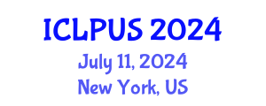 International Conference on Landscape Planning and Urban Space (ICLPUS) July 11, 2024 - New York, United States