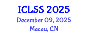 International Conference on Landslides and Slope Stability (ICLSS) December 09, 2025 - Macau, China