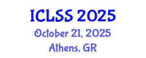International Conference on Landslides and Slope Stability (ICLSS) October 21, 2025 - Athens, Greece