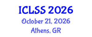 International Conference on Landslides and Slope Stability (ICLSS) October 21, 2026 - Athens, Greece