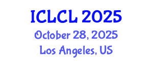 International Conference on Language and Corpus Linguistics (ICLCL) October 28, 2025 - Los Angeles, United States