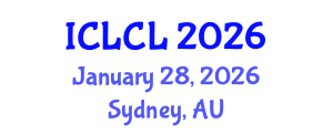 International Conference on Language and Corpus Linguistics (ICLCL) January 28, 2026 - Sydney, Australia