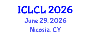 International Conference on Language and Corpus Linguistics (ICLCL) June 29, 2026 - Nicosia, Cyprus International Conference on Language and Corpus Linguistics (ICLCL) June 29, 2026 - Nicosia, Cyprus