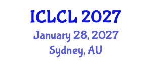 International Conference on Language and Corpus Linguistics (ICLCL) January 28, 2027 - Sydney, Australia International Conference on Language and Corpus Linguistics (ICLCL) January 28, 2027 - Sydney, Australia