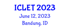 International Conference on Language, Education and Teaching Research (ICLET) June 12, 2023 - Bandung, Indonesia