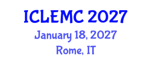 International Conference on Language Endangerment: Methodologies and Challenges (ICLEMC) January 18, 2027 - Rome, Italy International Conference on Language Endangerment: Methodologies and Challenges (ICLEMC) January 18, 2027 - Rome, Italy
