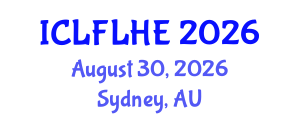 International Conference on Language Futures: Languages in Higher Education (ICLFLHE) August 30, 2026 - Sydney, Australia