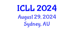 International Conference on Language Learning (ICLL) August 29, 2024 - Sydney, Australia