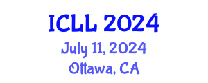 International Conference on Language Learning (ICLL) July 11, 2024 - Ottawa, Canada