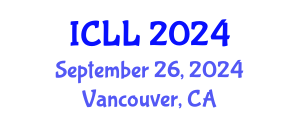 International Conference on Language Learning (ICLL) September 26, 2024 - Vancouver, Canada