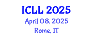 International Conference on Language Learning (ICLL) April 08, 2025 - Rome, Italy