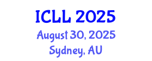 International Conference on Language Learning (ICLL) August 30, 2025 - Sydney, Australia