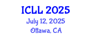 International Conference on Language Learning (ICLL) July 12, 2025 - Ottawa, Canada