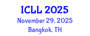 International Conference on Language Learning (ICLL) November 29, 2025 - Bangkok, Thailand