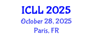 International Conference on Language Learning (ICLL) October 28, 2025 - Paris, France