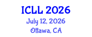 International Conference on Language Learning (ICLL) July 12, 2026 - Ottawa, Canada