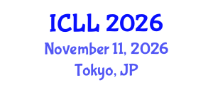 International Conference on Language Learning (ICLL) November 11, 2026 - Tokyo, Japan