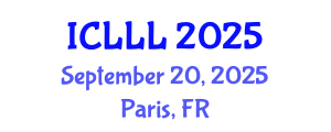 International Conference on Language, Literature and Linguistics (ICLLL) September 20, 2025 - Paris, France