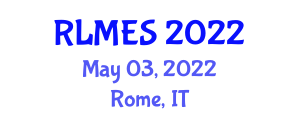 International Conference on Language, Music, Education & Social Sciences (RLMES) May 03, 2022 - Rome, Italy