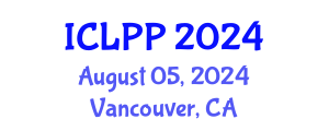 International Conference on Language Policy and Planning (ICLPP) August 05, 2024 - Vancouver, Canada