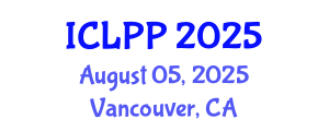 International Conference on Language Policy and Planning (ICLPP) August 05, 2025 - Vancouver, Canada