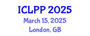 International Conference on Language Policy and Planning (ICLPP) March 15, 2025 - London, United Kingdom