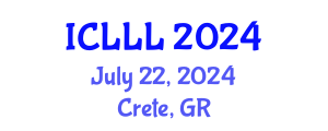International Conference on Languages, Literature and Linguistics (ICLLL) July 22, 2024 - Crete, Greece