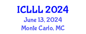 International Conference on Languages, Literature and Linguistics (ICLLL) June 13, 2024 - Monte Carlo, Monaco