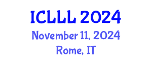 International Conference on Languages, Literature and Linguistics (ICLLL) November 11, 2024 - Rome, Italy