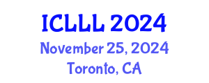 International Conference on Languages, Literature and Linguistics (ICLLL) November 25, 2024 - Toronto, Canada