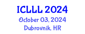 International Conference on Languages, Literature and Linguistics (ICLLL) October 03, 2024 - Dubrovnik, Croatia