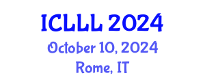 International Conference on Languages, Literature and Linguistics (ICLLL) October 10, 2024 - Rome, Italy