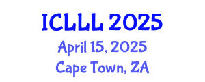 International Conference on Languages, Literature and Linguistics (ICLLL) April 15, 2025 - Cape Town, South Africa