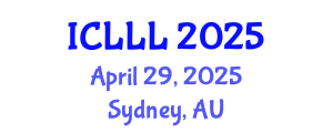 International Conference on Languages, Literature and Linguistics (ICLLL) April 29, 2025 - Sydney, Australia