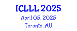 International Conference on Languages, Literature and Linguistics (ICLLL) April 05, 2025 - Toronto, Australia