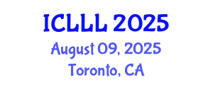 International Conference on Languages, Literature and Linguistics (ICLLL) August 09, 2025 - Toronto, Canada
