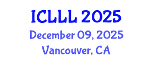 International Conference on Languages, Literature and Linguistics (ICLLL) December 09, 2025 - Vancouver, Canada