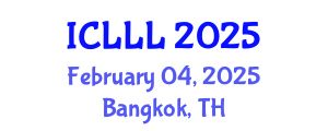 International Conference on Languages, Literature and Linguistics (ICLLL) February 04, 2025 - Bangkok, Thailand