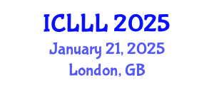 International Conference on Languages, Literature and Linguistics (ICLLL) January 21, 2025 - London, United Kingdom