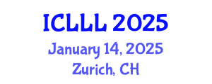 International Conference on Languages, Literature and Linguistics (ICLLL) January 14, 2025 - Zurich, Switzerland