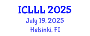 International Conference on Languages, Literature and Linguistics (ICLLL) July 19, 2025 - Helsinki, Finland