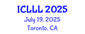 International Conference on Languages, Literature and Linguistics (ICLLL) July 19, 2025 - Toronto, Canada