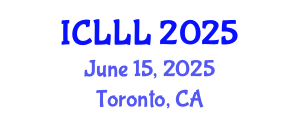 International Conference on Languages, Literature and Linguistics (ICLLL) June 15, 2025 - Toronto, Canada