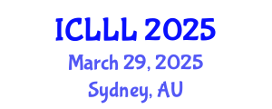 International Conference on Languages, Literature and Linguistics (ICLLL) March 29, 2025 - Sydney, Australia