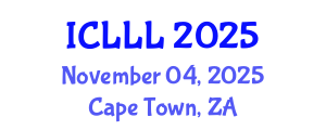 International Conference on Languages, Literature and Linguistics (ICLLL) November 04, 2025 - Cape Town, South Africa
