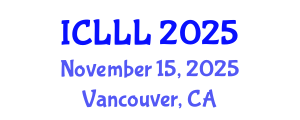 International Conference on Languages, Literature and Linguistics (ICLLL) November 15, 2025 - Vancouver, Canada